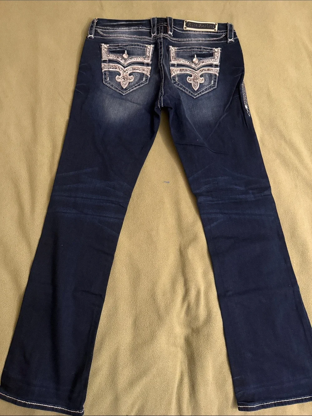 Rock Revival Women's Dark Indigo Boot Cut Jeans “Monje” - Picture 7 of 9